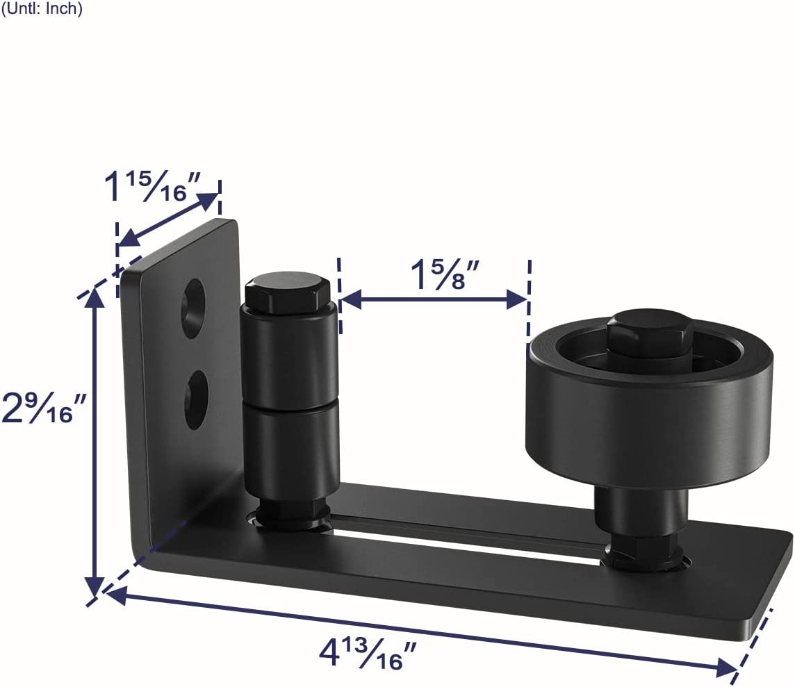 Sliding Barn Door Hardware Bottom Adjustable Roller