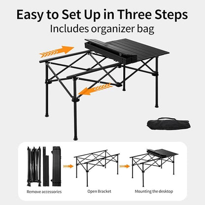 The Perfect Travel Camping Table – 95cm Foldable Outdoor Table