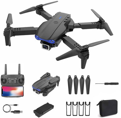 E99 Pro Drone Dual Camera WiFi FPV Foldable RC Quadcopter Altitude Hold
