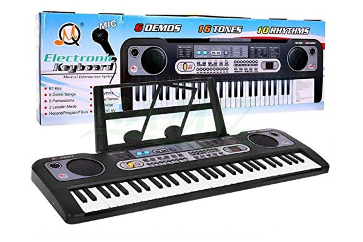 Keyboard Piano with Piano Music and Piano Stand