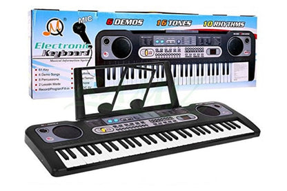 Keyboard Piano with Piano Music and Piano Stand