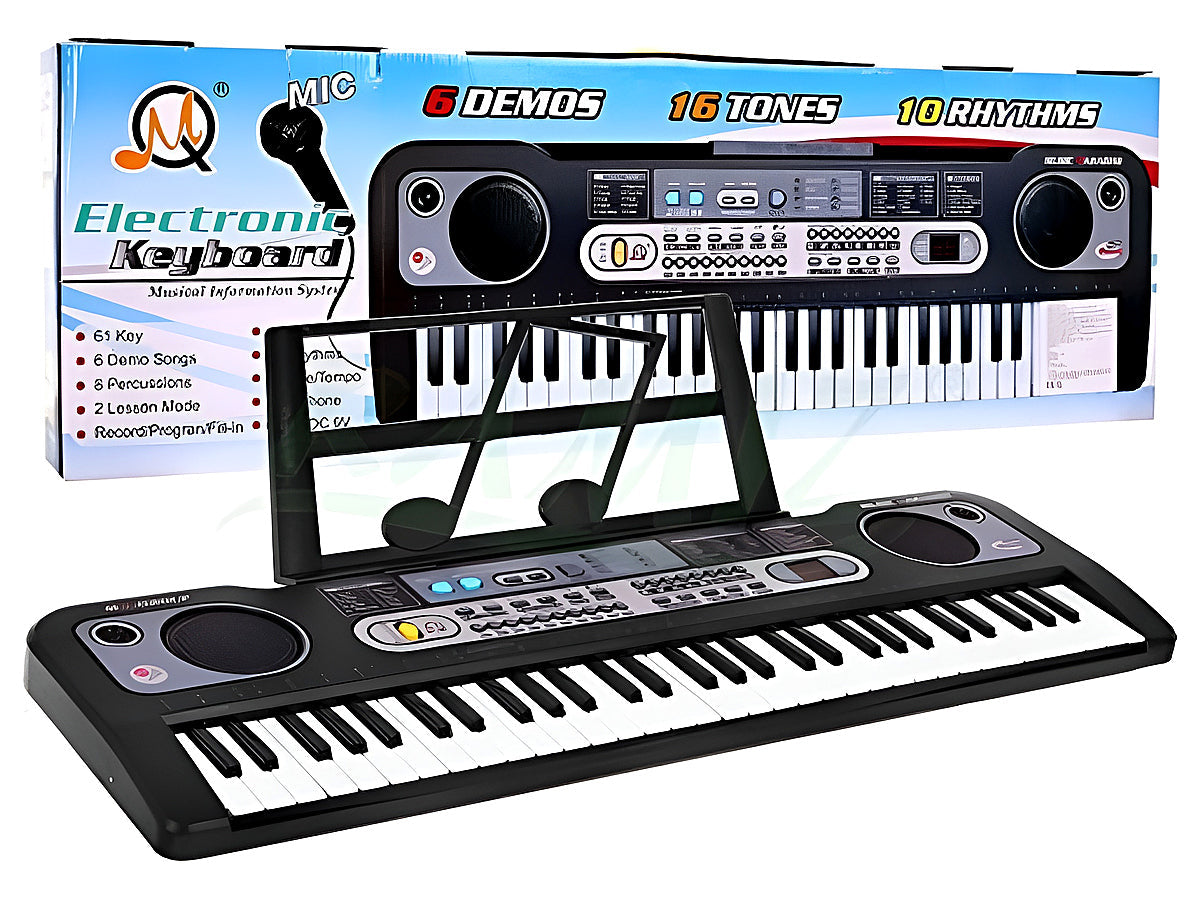 Keyboard Piano with Piano Music and Piano Stand