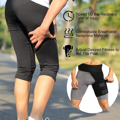 Groin Support Hip Brace Compression Groin Wrap for Thigh Hamstring