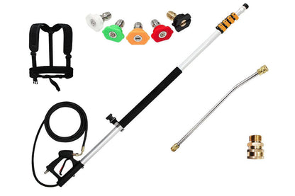 Telescoping Pressure Washer 6.2m Pole with Harness