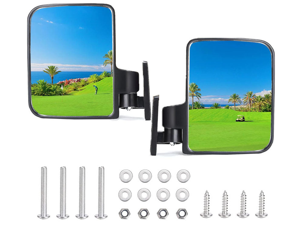 Golf Cart Side Mirrors, Rear View Mirror for Club Car EZGO Yamaha