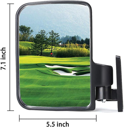 Golf Cart Side Mirrors, Rear View Mirror for Club Car EZGO Yamaha