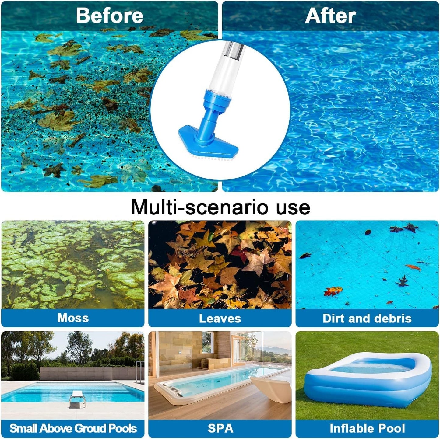 Swimming Pool Cleaner Cordless Rechargeable