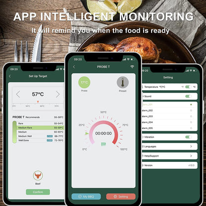Meat Thermometer Smart Wireless