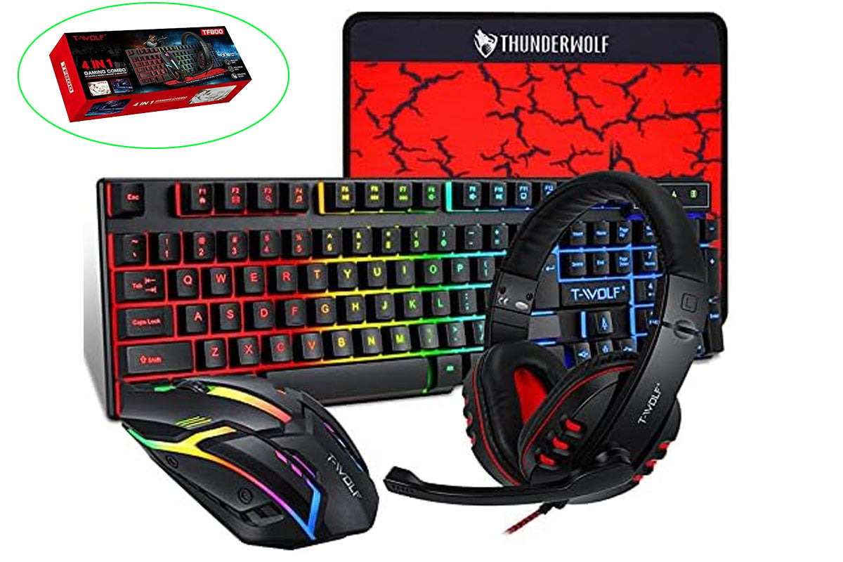 Gaming Keyboard Mouse Headphone Set