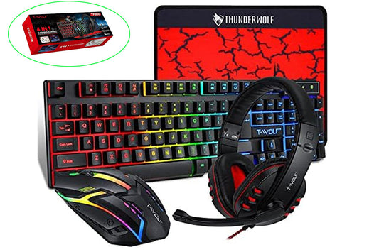 Gaming Keyboard Mouse Headphone Set