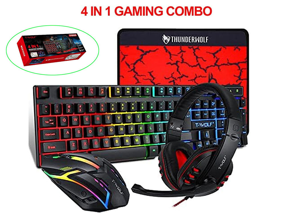 Gaming Keyboard Mouse Headphone Set