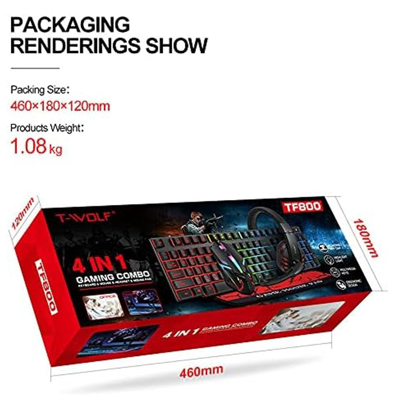 Gaming Keyboard Mouse Headphone Set