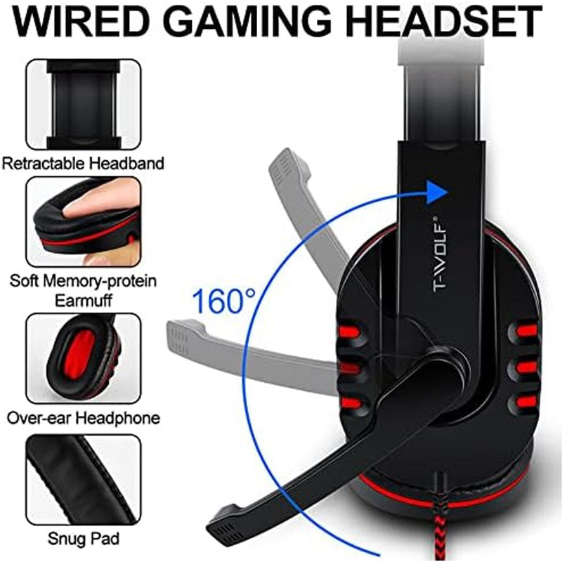 Gaming Keyboard Mouse Headphone Set