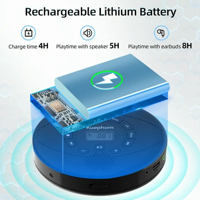 Portable CD Player with Bluetooth