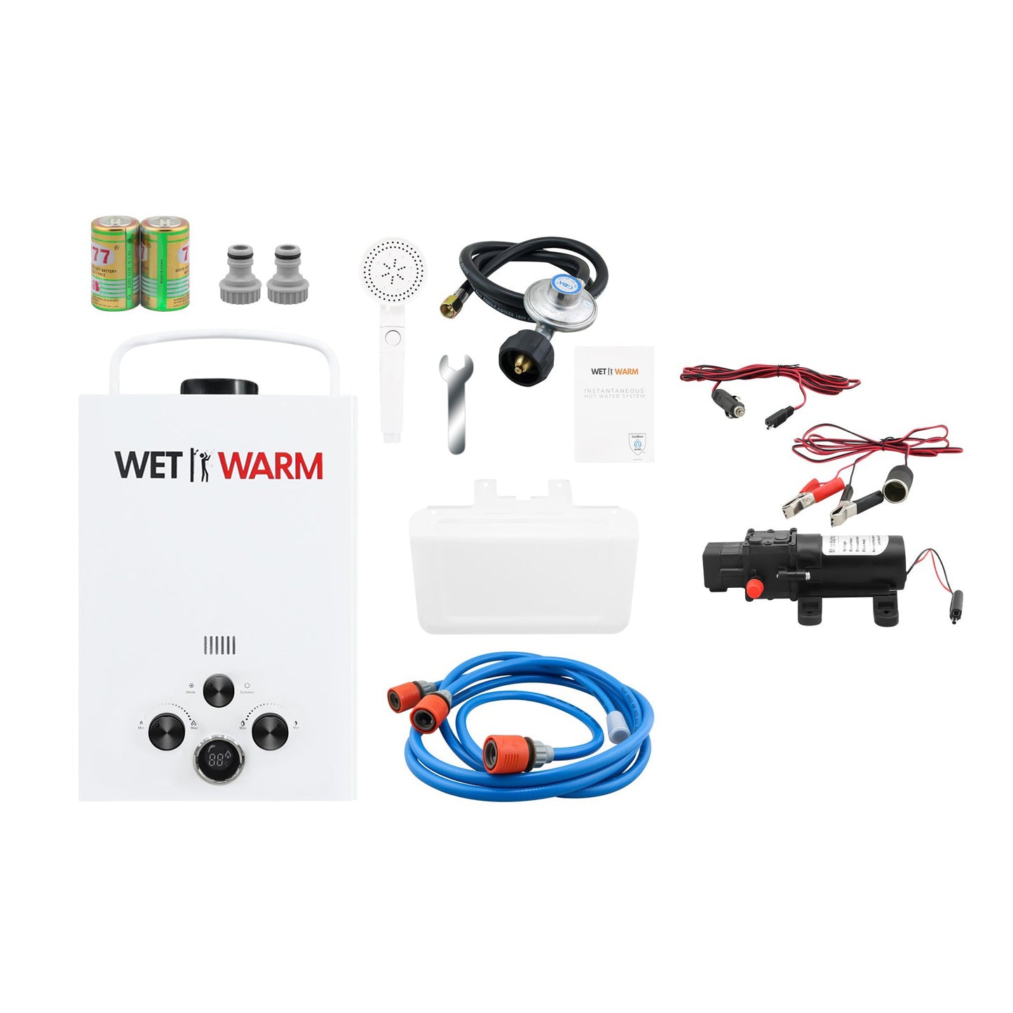 Gas Water Heater 8L + 12V Pump