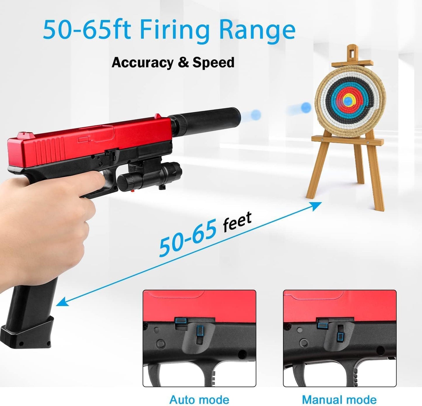 Electric Gel Blaster Water Gun with 30,000 Gel Balls Water Toys