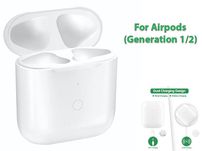 Replacement Wireless Charging Case for AirPods 1 & AirPods 2