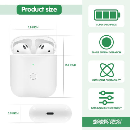 Wireless Charging Case Compatible with AirPods 1 & 2