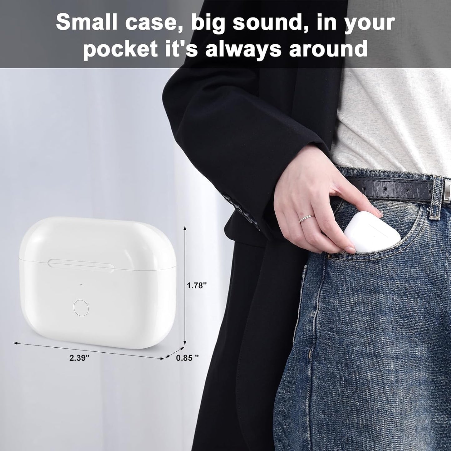 Airpod Pro Charging Case Replacement Wireless Charging Case for Airpods Pro 1 / Pro 2