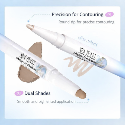 Flortte Glass Sea Collection Dual-Ended Highlight & Contour Pen