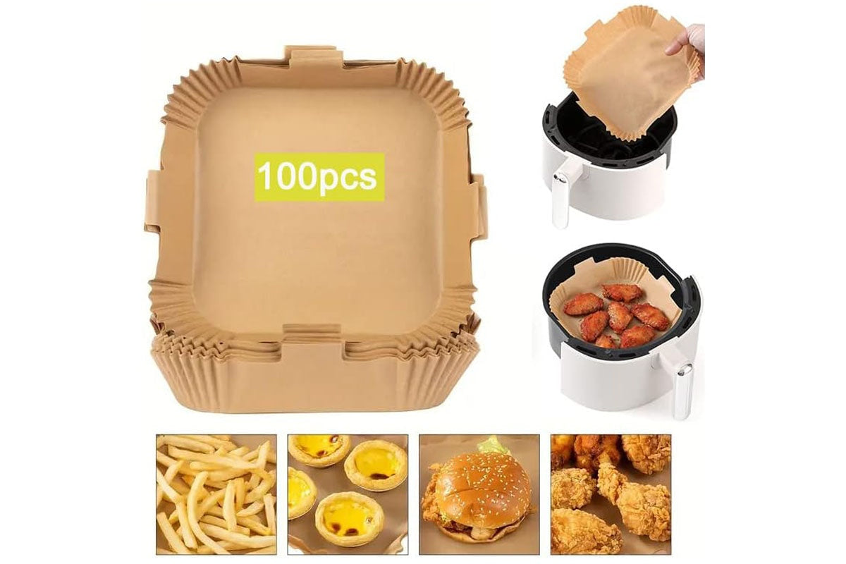 Air Fryer Disposable Paper Liner Non-Stick Air Fryer Paper Liner 100pcs