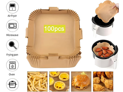 Air Fryer Disposable Paper Liner Non-Stick Air Fryer Paper Liner 100pcs