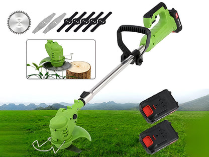 Cordless Push Weed Eater and Grass Trimmer Lawn Mower