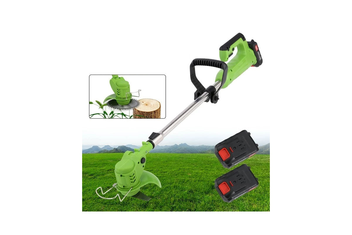 Cordless Push Weed Eater and Grass Trimmer Lawn Mower