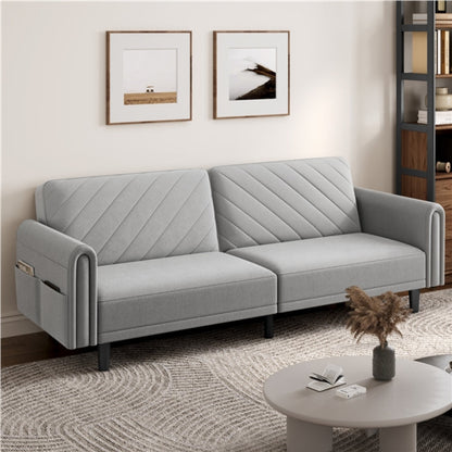 Fabric 3-Seater Sofa Bed