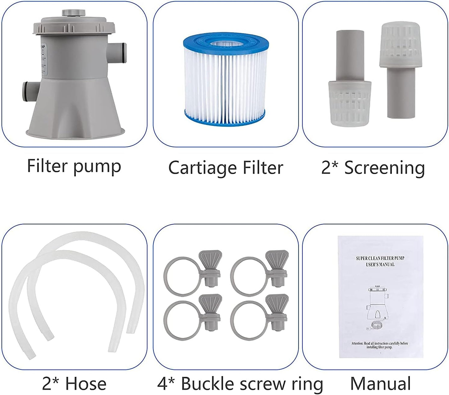 Swimming Pool Filter Pump 330 Gallon