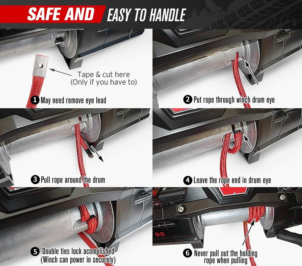 Synthetic Winch Rope 25M