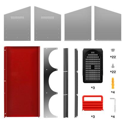Nesting Box Chicken Hen Roll Away Laying Nest Boxes Chook Brooder 6 Compartment