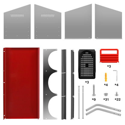 Nesting Box Chicken Hen Roll Away Laying Nest Boxes Chook Brooder 6 Compartment