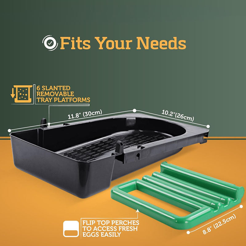 Nesting Box Chicken Hen Roll Away Laying Nest Boxes Chook Brooder 6 Compartment