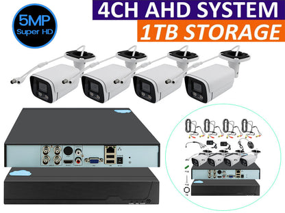 Security Camera System with 1 TB Storage
