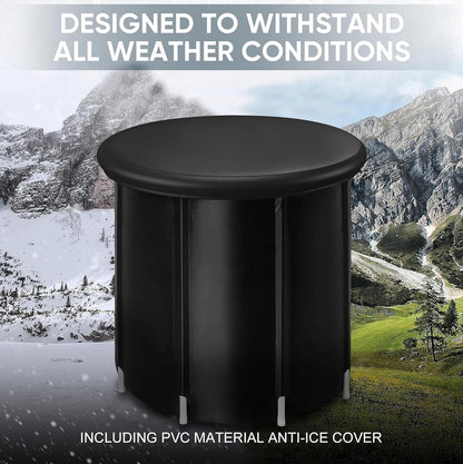 Portable Ice Bath Tub 300L Inflatable Hot Bathtub SPA Massage Athletes Outdoor