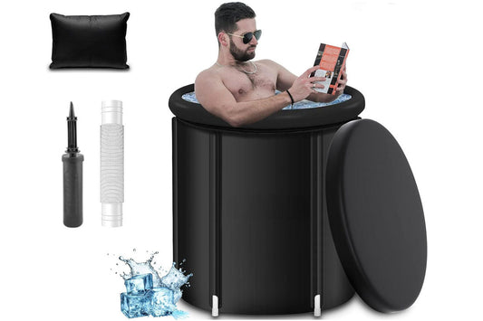 Portable Ice Bath Tub 300L Inflatable Hot Bathtub SPA Massage Athletes Outdoor