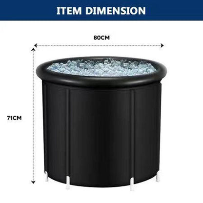 Portable Ice Bath Tub 300L Inflatable Hot Bathtub SPA Massage Athletes Outdoor