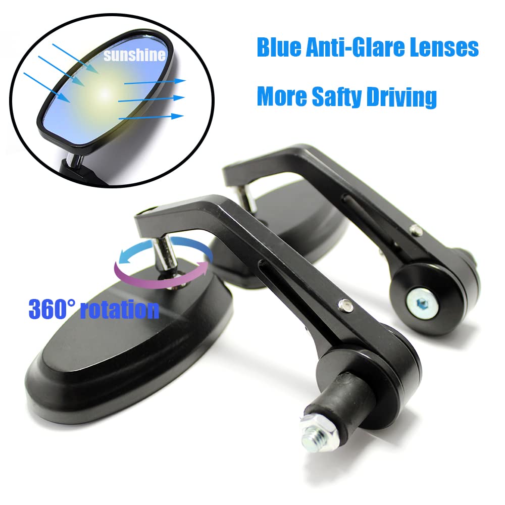 Motorcycle Bar End Mirrors Universal