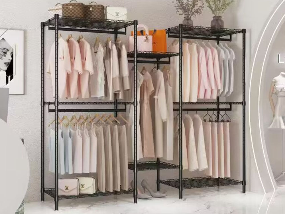 Metal Wardrobe Clothes Rack