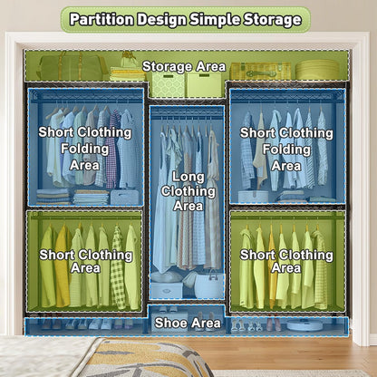 Metal Wardrobe Clothes Rack