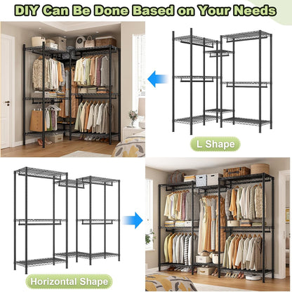 Metal Wardrobe Clothes Rack