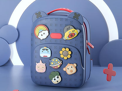 Kids Tide Satchel Cartoon Backpack-Blue