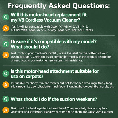 Dysons V7 V8 V10 V11 V15 Vacuum Cleaners Brush Head