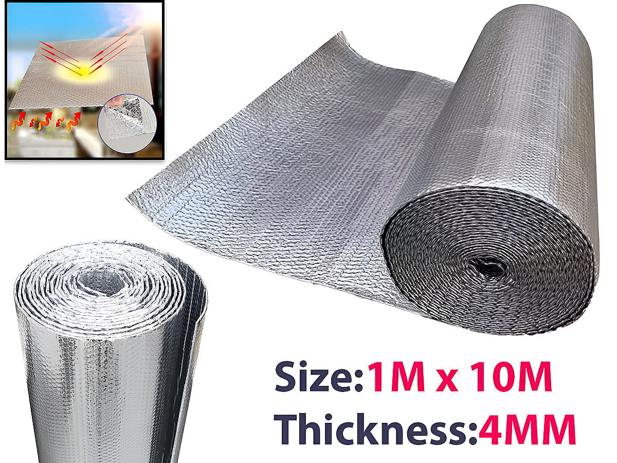 Double Layer Aluminium Bubble Foil Insulation (10mx1m)