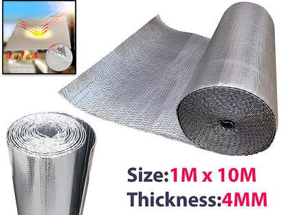 Double Layer Aluminium Bubble Foil Insulation (10mx1m)