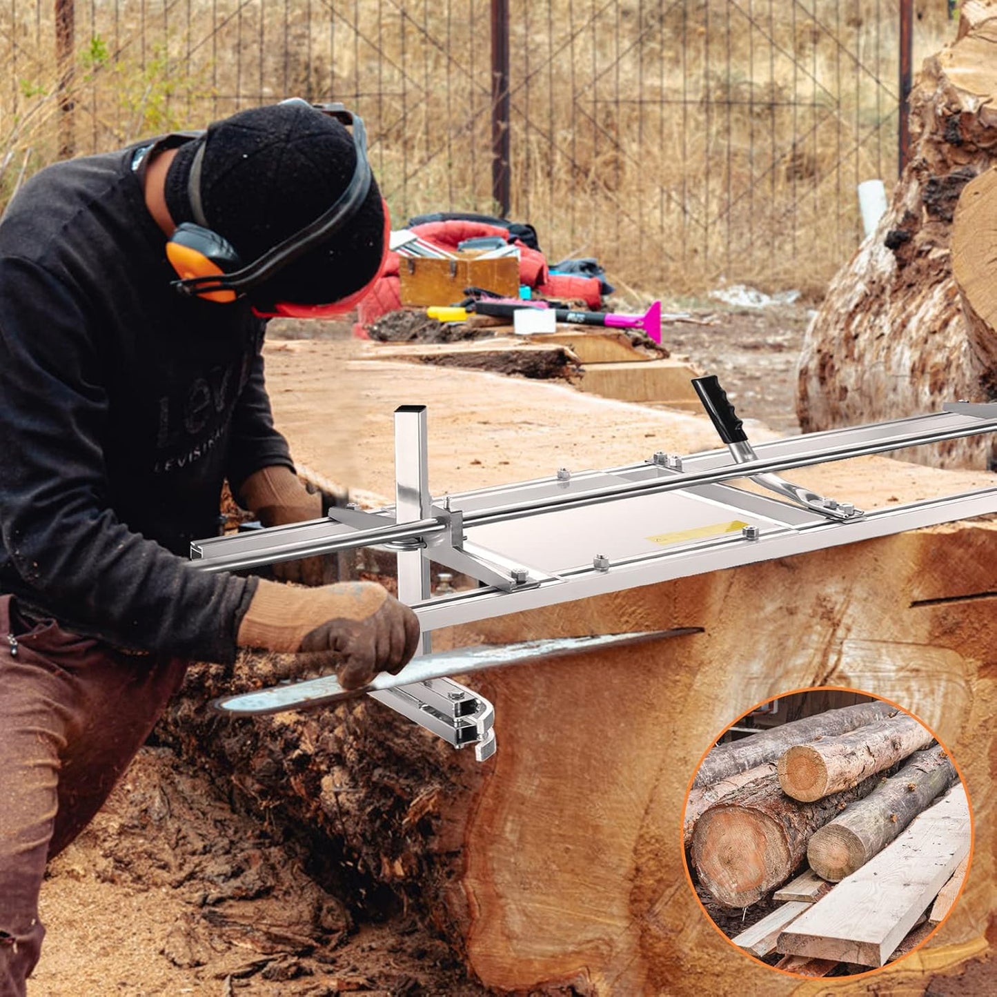 Portable Chainsaw Mill Chain Saw Mill 14" - 48"