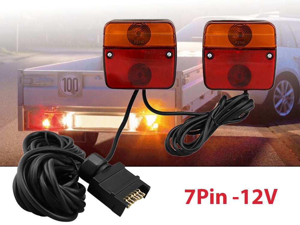 Trailer Light 12V Magnetic Safety Light Indicator Tail lights