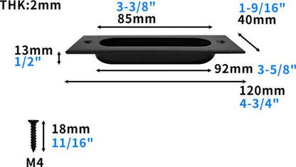 Barn Door Hardware Handle Sliding Door Cup