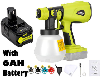 Cordless Paint Spray Gun for Ryobi Battery